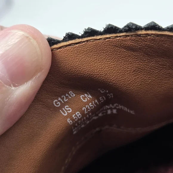 Coach Lenox Loafer In Burgundy With Tea Roses - Picture 7 of 8